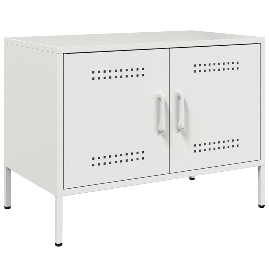 Tv-meubel 68x39x50,5 cm staal wit