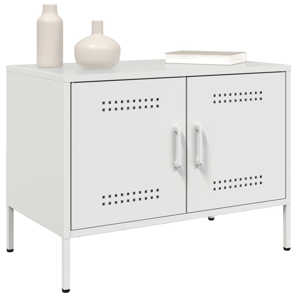 Tv-meubel 68x39x50,5 cm staal wit