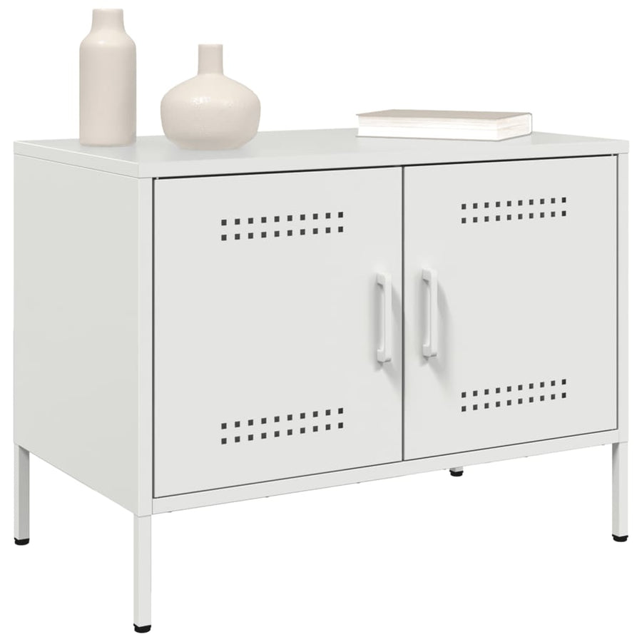 Tv-meubel 68x39x50,5 cm staal wit