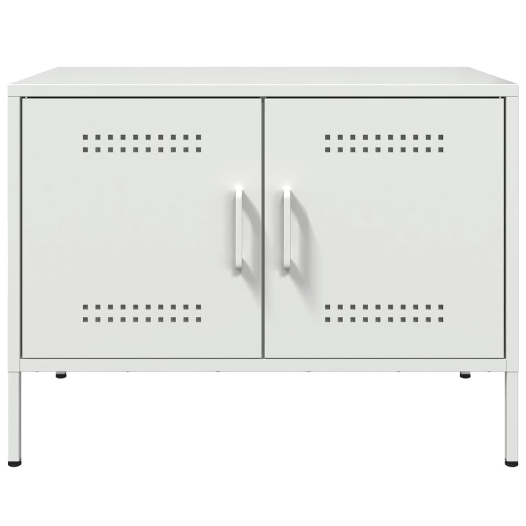 Tv-meubel 68x39x50,5 cm staal wit