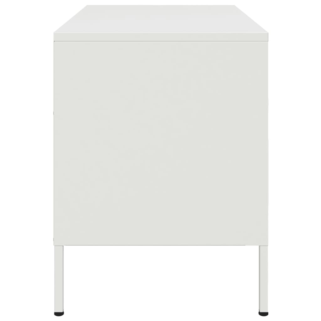 Tv-meubel 68x39x50,5 cm staal wit