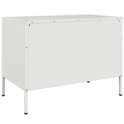 Tv-meubel 68x39x50,5 cm staal wit