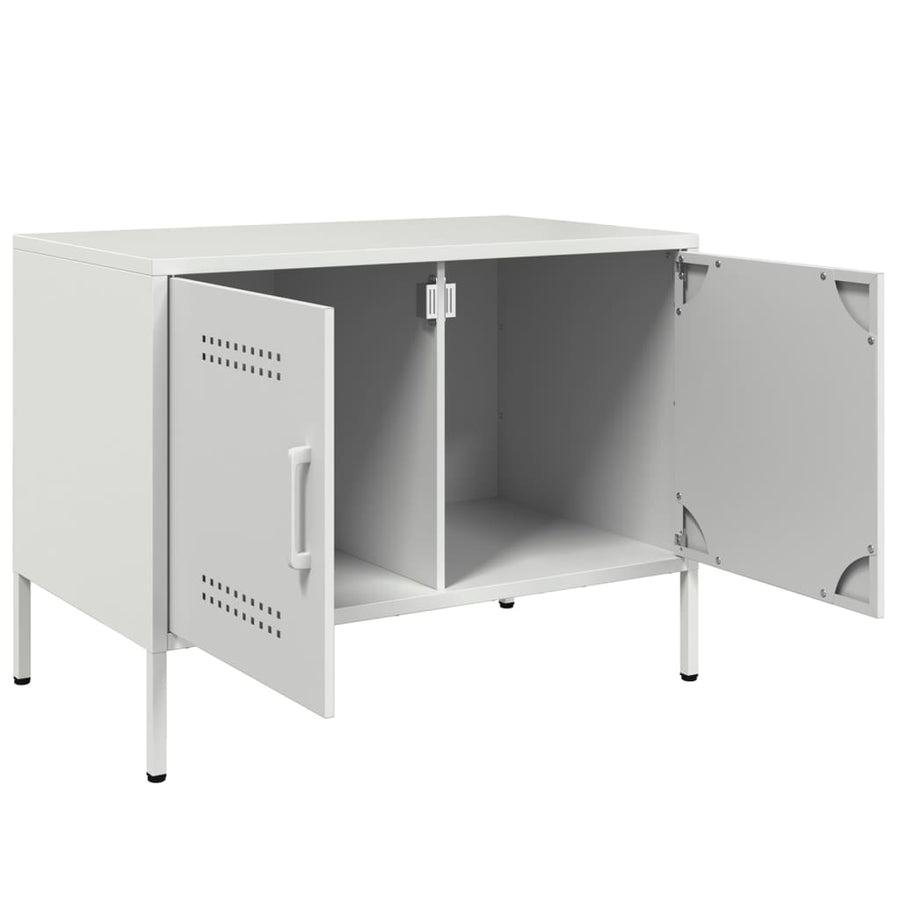 Tv-meubel 68x39x50,5 cm staal wit