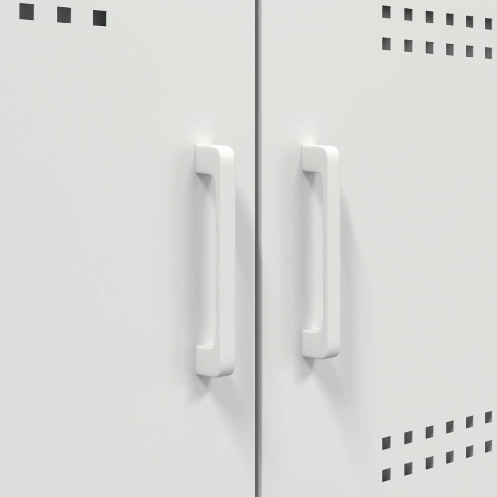 Tv-meubel 68x39x50,5 cm staal wit