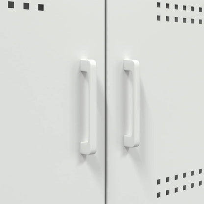 Tv-meubel 68x39x50,5 cm staal wit
