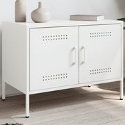 Tv-meubel 68x39x50,5 cm staal wit muurmontage