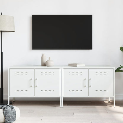 Tv-meubelen 2 st 68x39x50,5 cm staal wit