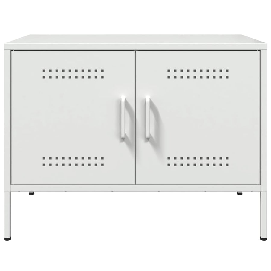 Tv-meubelen 2 st 68x39x50,5 cm staal wit