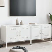 Tv-meubel 68x39x50,5 cm staal wit 2 stuks