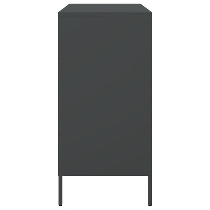 Dressoir 68x39x79 cm staal zwart