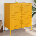 Sideboard 68x39x79 cm steel mustard yellow
