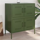 Dressoir 68x39x79 cm staal olijfgroen wandmontage