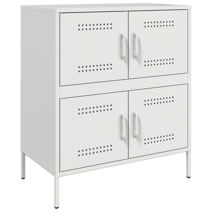Dressoir 68x39x79 cm staal wit