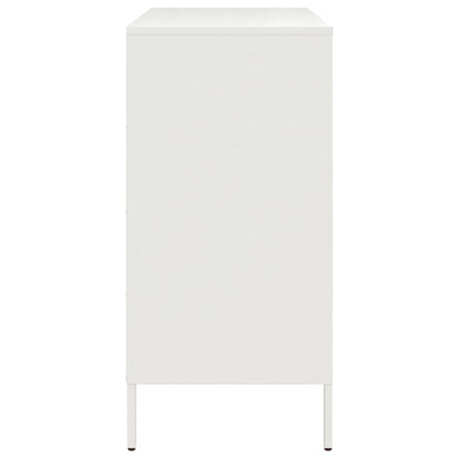 Dressoir 68x39x79 cm staal wit