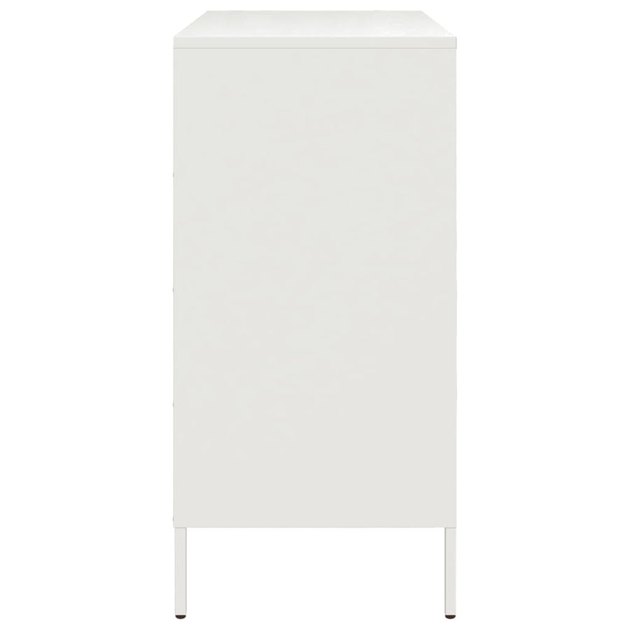 Dressoir 68x39x79 cm staal wit