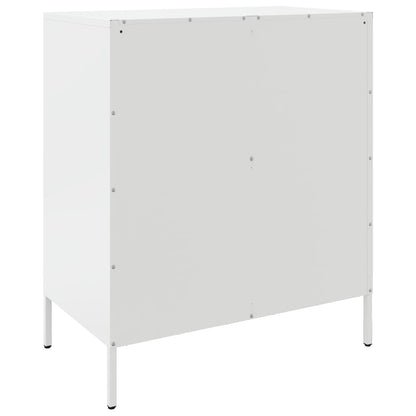 Dressoir 68x39x79 cm staal wit
