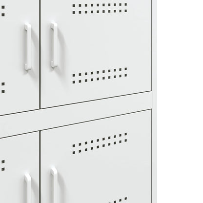 Dressoir 68x39x79 cm staal wit