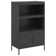 Hoge kast 68x39x113 cm staal zwart