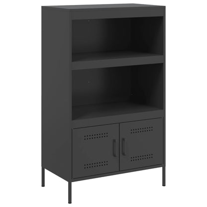 Hoge kast 68x39x113 cm staal zwart
