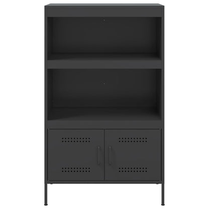 Hoge kast 68x39x113 cm staal zwart
