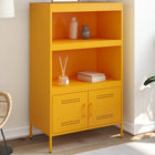 Tall cabinet 68x39x113 cm steel mustard yellow