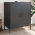 Dressoir 68x39x79 cm staal zwart