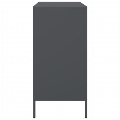 Dressoir 68x39x79 cm staal antracietkleurig