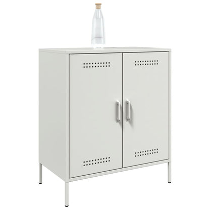 Dressoir 68x39x79 cm staal wit
