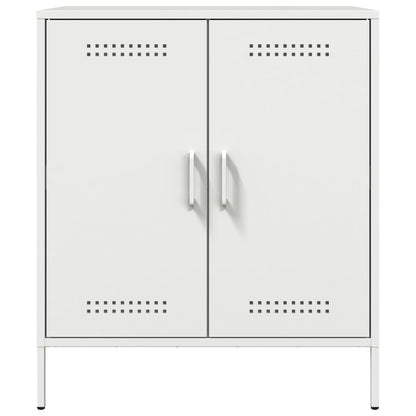 Dressoir 68x39x79 cm staal wit