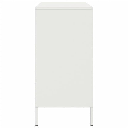 Dressoir 68x39x79 cm staal wit