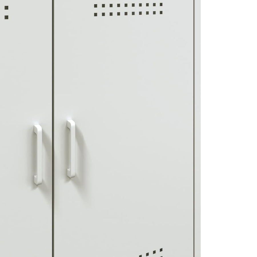 Dressoir 68x39x79 cm staal wit