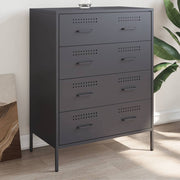 Dressoir 68x39x89 cm staal antraciet