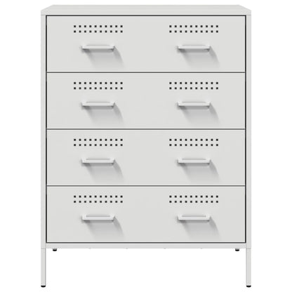 Dressoir 68x39x89 cm staal wit