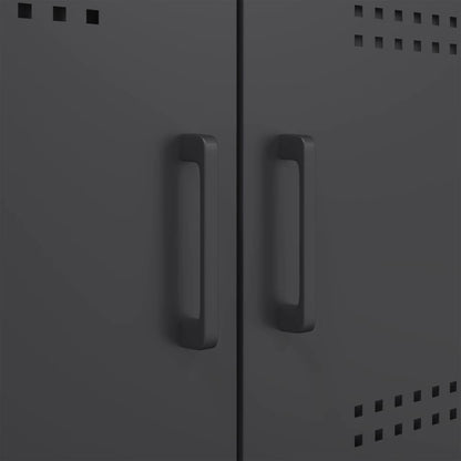 Tv-meubel 68x39x50,5 cm staal zwart