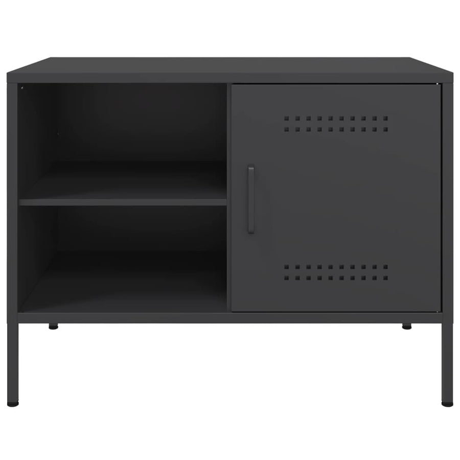 Tv-meubel 68x39x50,5 cm staal zwart