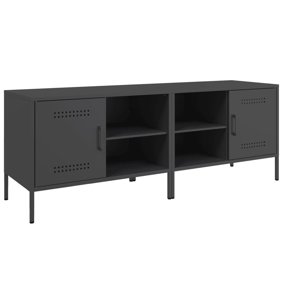 Tv-meubelen 2 st 68x39x50,5 cm staal zwart