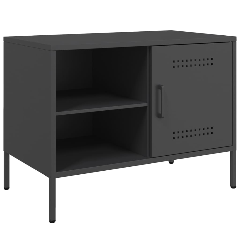 Tv-meubelen 2 st 68x39x50,5 cm staal zwart