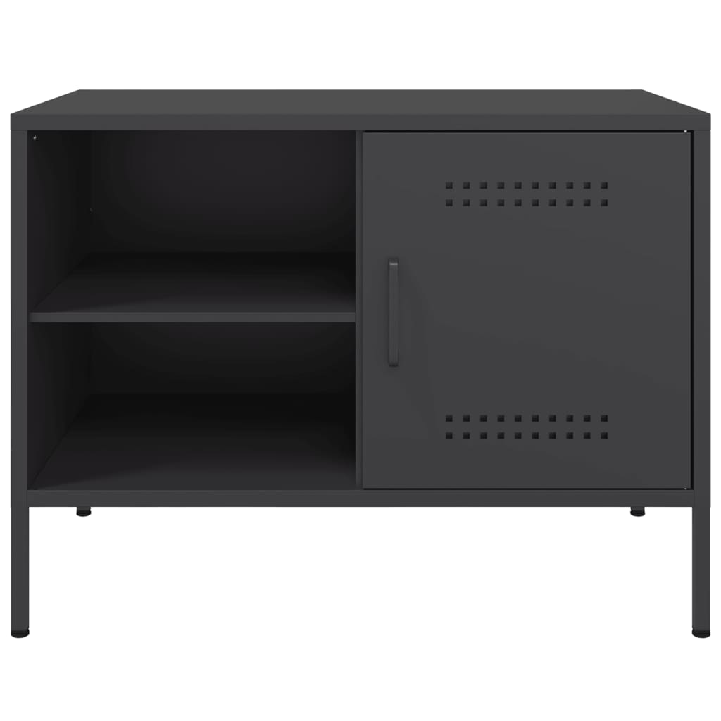 Tv-meubelen 2 st 68x39x50,5 cm staal zwart