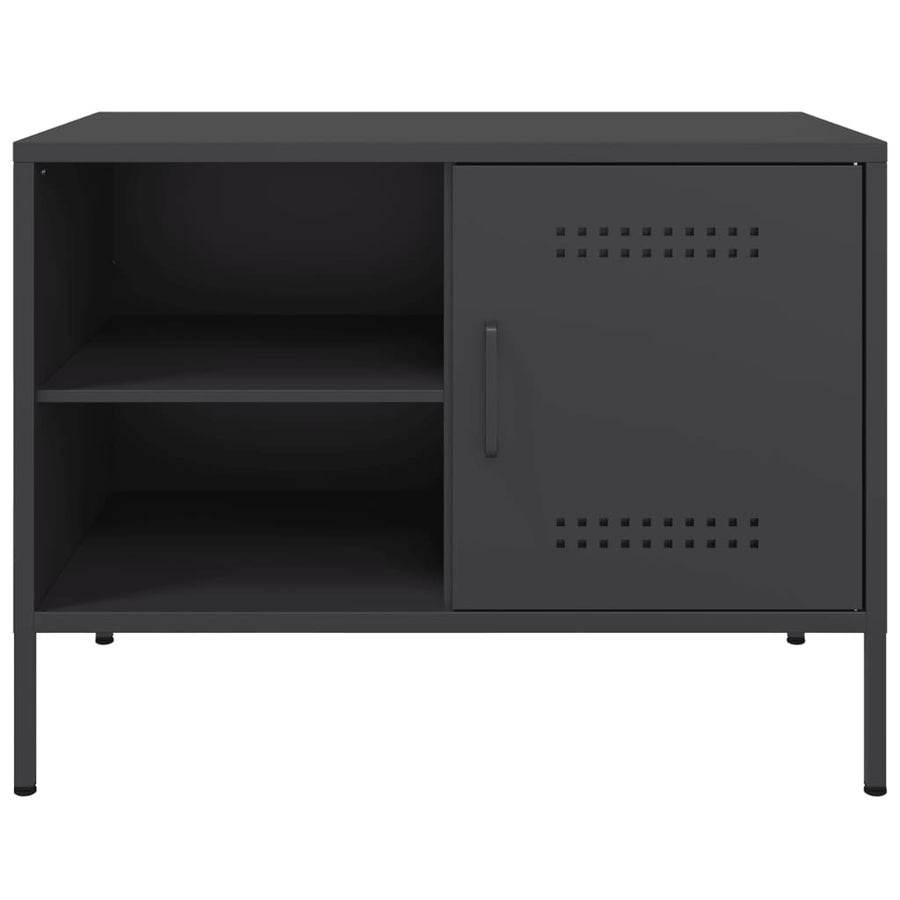 Tv-meubelen 2 st 68x39x50,5 cm staal zwart