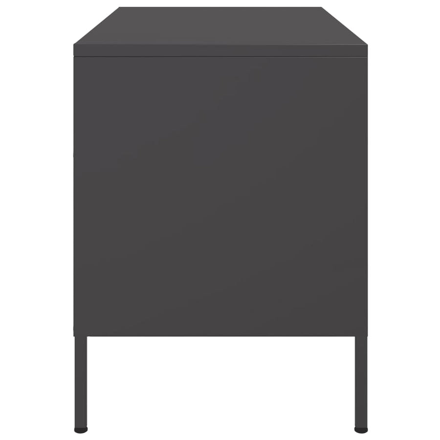Tv-meubelen 2 st 68x39x50,5 cm staal zwart