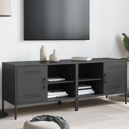 Tv-meubelen 2 st 68x39x50,5 cm staal zwart