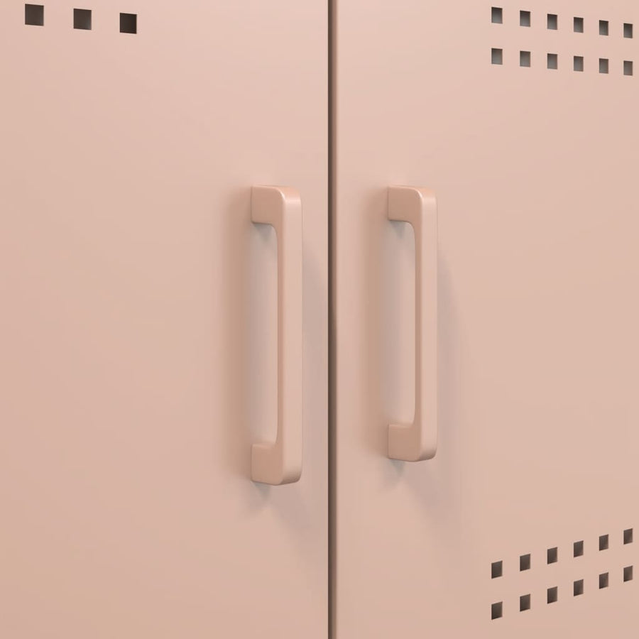 Tv-meubel 68x39x50,5 cm staal roze