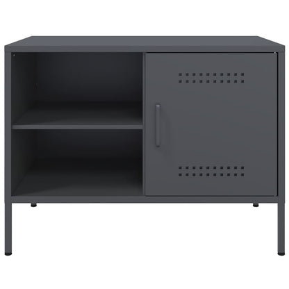 Tv-meubelen 2 st 68x39x50,5 cm staal antracietkleurig