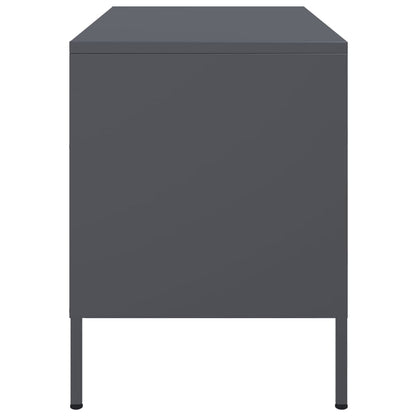 Tv-meubelen 2 st 68x39x50,5 cm staal antracietkleurig