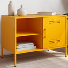 TV stand 68x39x50.5 cm steel mustard yellow