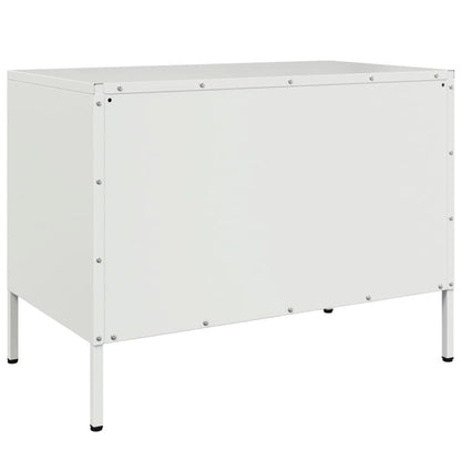 Tv-meubel 68x39x50,5 cm staal wit