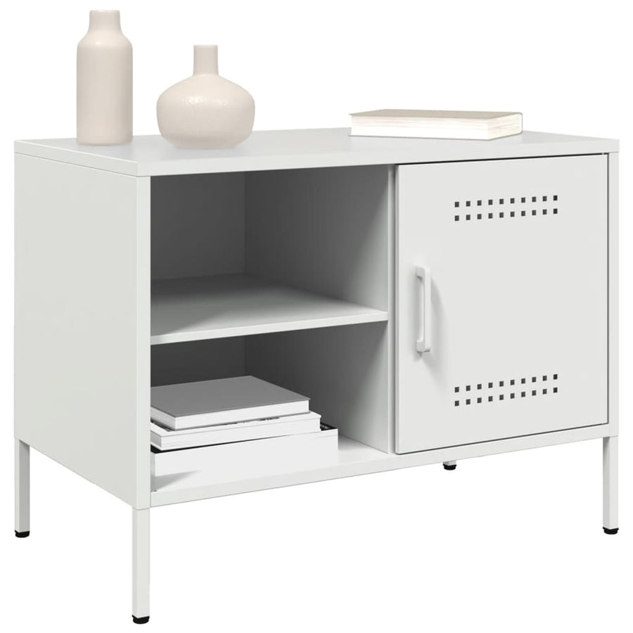 Tv-meubelen 2 st 68x39x50,5 cm staal wit