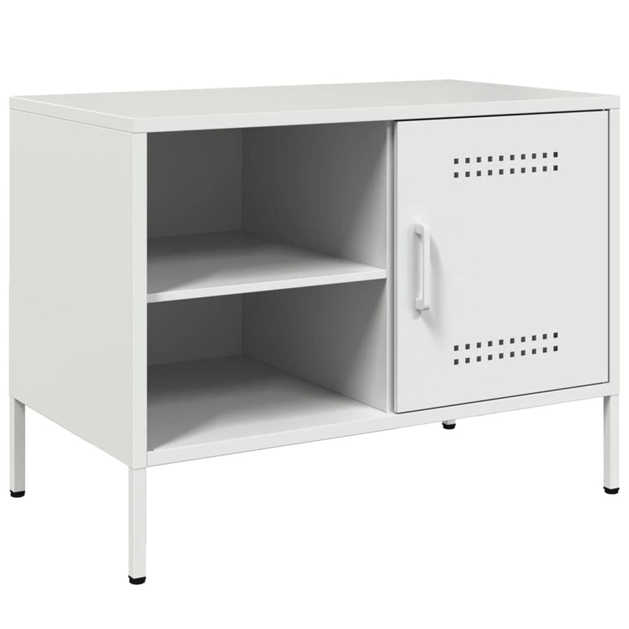 Tv-meubelen 2 st 68x39x50,5 cm staal wit