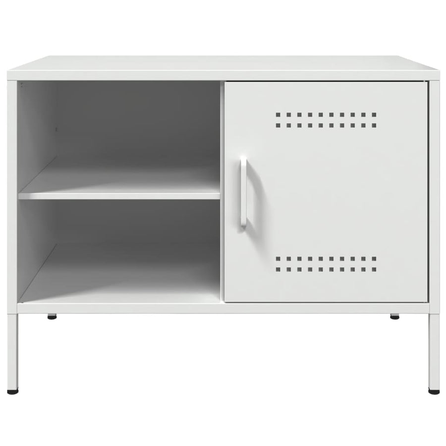 Tv-meubelen 2 st 68x39x50,5 cm staal wit