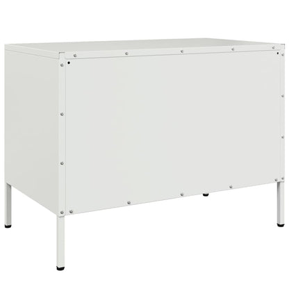 Tv-meubelen 2 st 68x39x50,5 cm staal wit